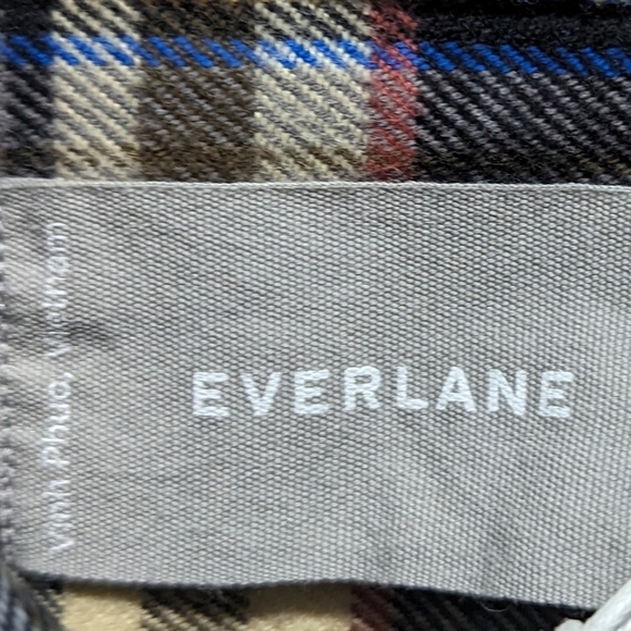 Everlane Shirt Mens Brown The Brushed Flannel Button Down Plaid Beech - Picture 4 of 13
